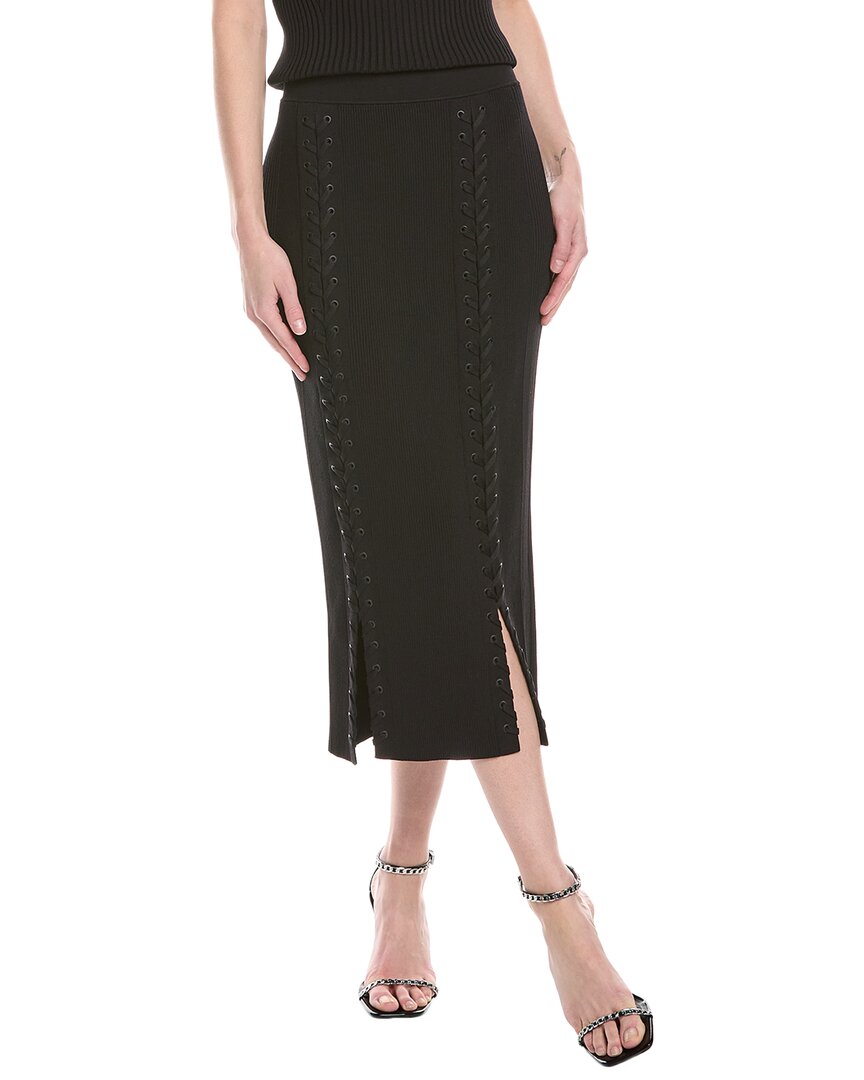 Simkhai Helix Lace-up Midi Skirt