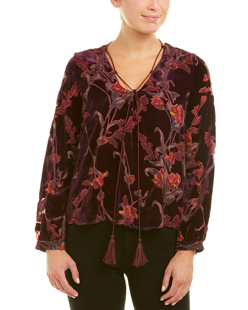 Image of J.O.A. Burnout Velvet Top