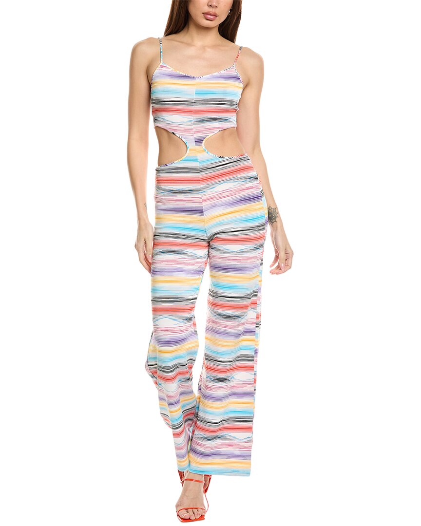 Shop Missoni Cutout Jumpsuit In White