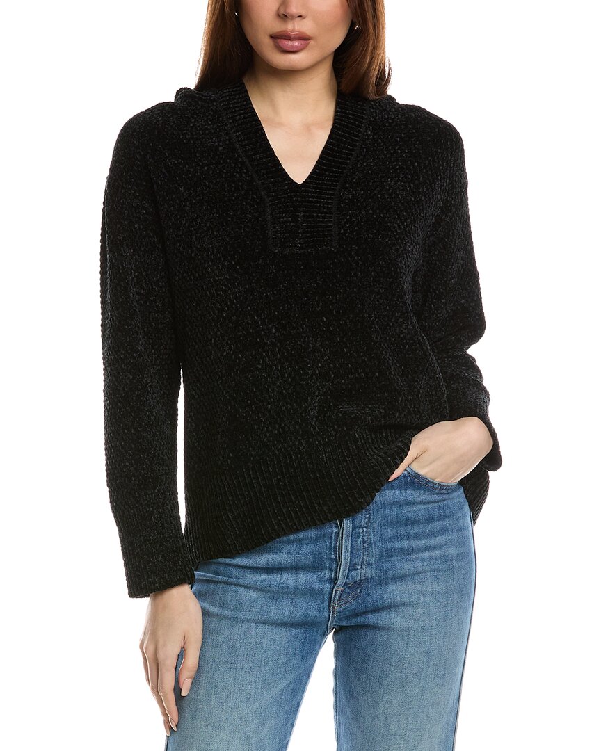 Tommy Bahama Island Luna Chenille Hoodie In Black