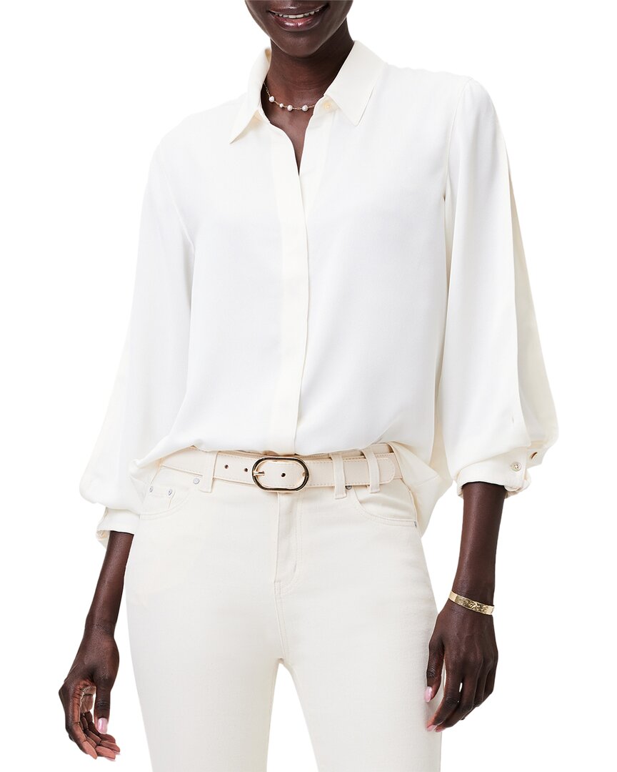 Nic + Zoe Satin Chiffon Button-up Shirt