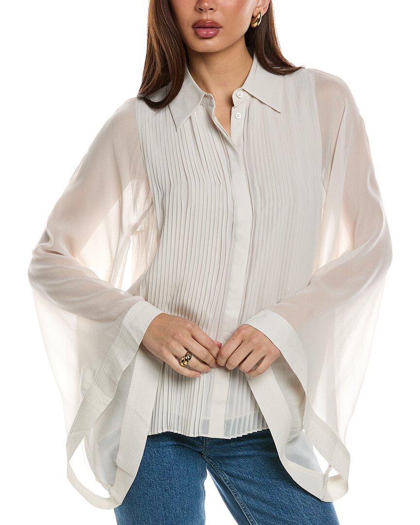 Reiss Magda-pleat Detail Blouse 46519333