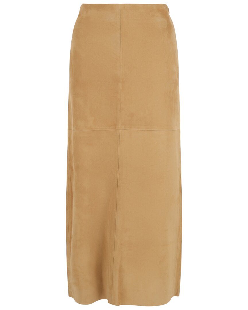 Shop Ferragamo Leather Skirt
