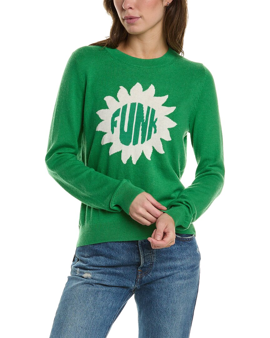 Shop Chinti & Parker Funk Cashmere-blend Sweater In Green
