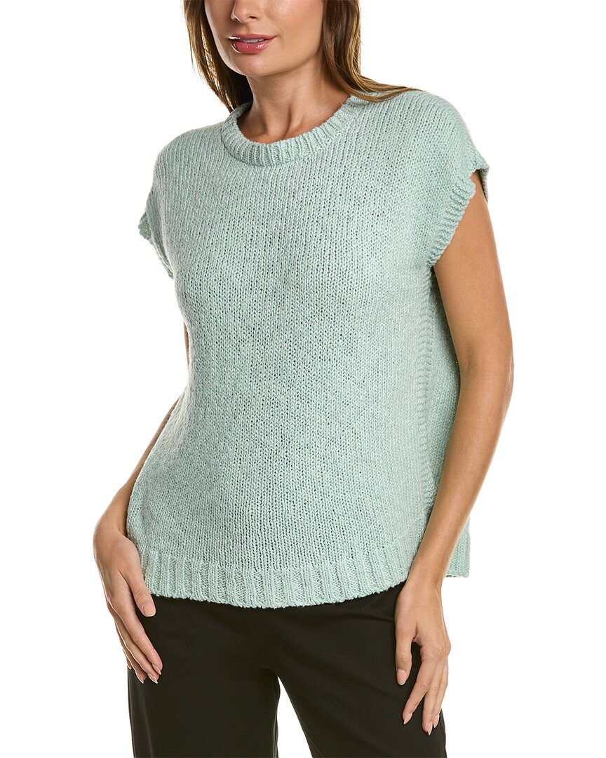 Shop Eileen Fisher Petite Square Sweater In Blue