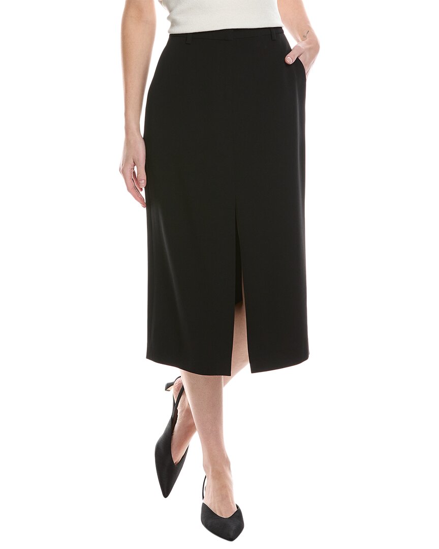 Shop Theory Midi Trouser Skirt In Black
