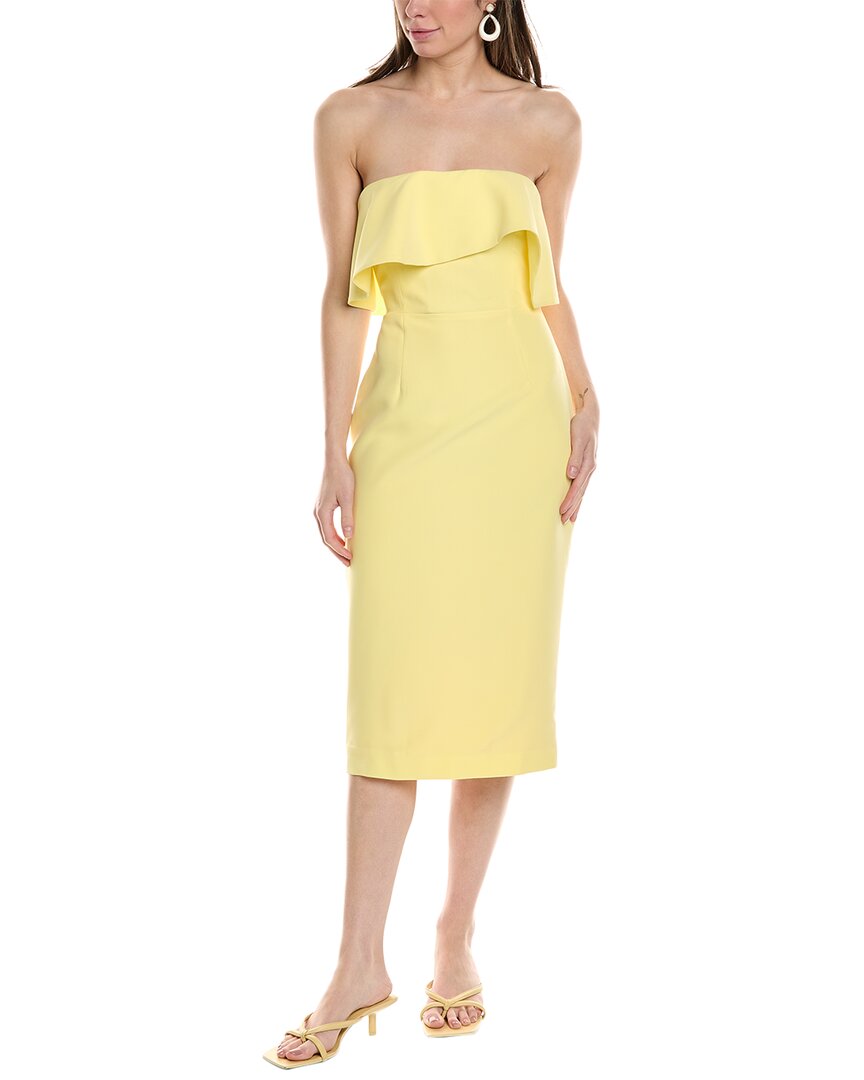 Shop Bardot Garnet Midi Dress In Yellow