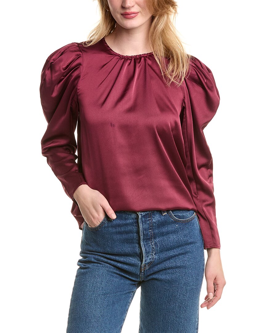 Shop 1.state Puff Sleeve Blouse In Red