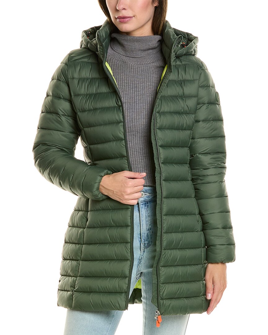 Save The Duck Carol Coat In Green