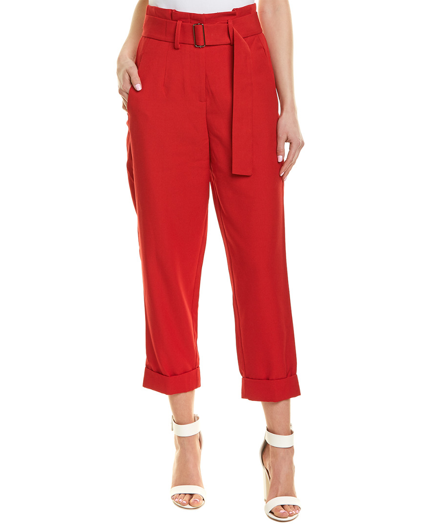 red trouser two piece