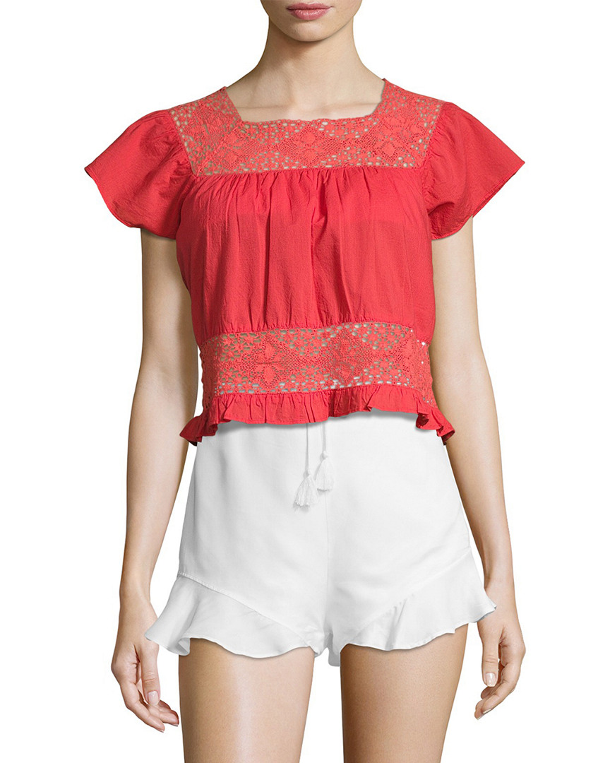 Image of Marabelle Squareneck Crochet Top