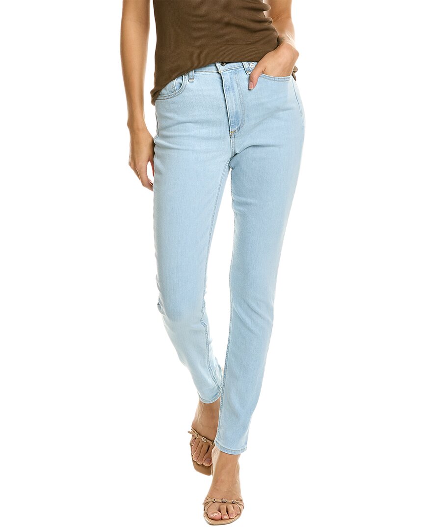 Shop Rag & Bone Nina Paeonia High-rise Skinny Jean In Blue