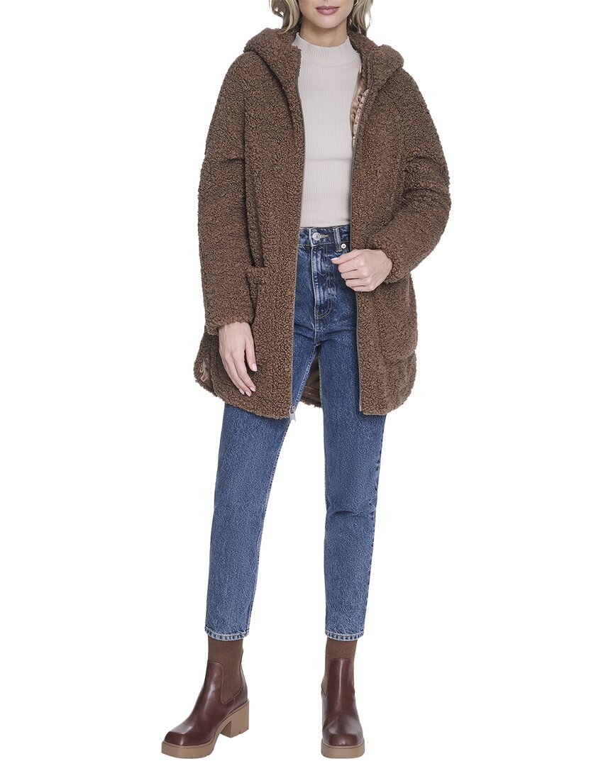 Andrew Marc Seneca Coat In Walnut-walnut