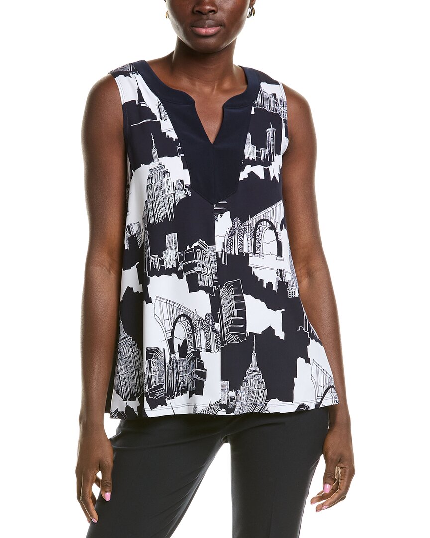Joseph Ribkoff Printed Top In Blue
