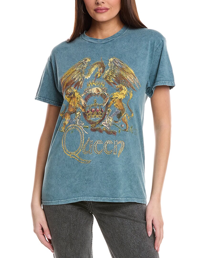 Грязная хлопчатобумажная футболка Scoundrels Queen Vintage Japan T-Shirt Женская