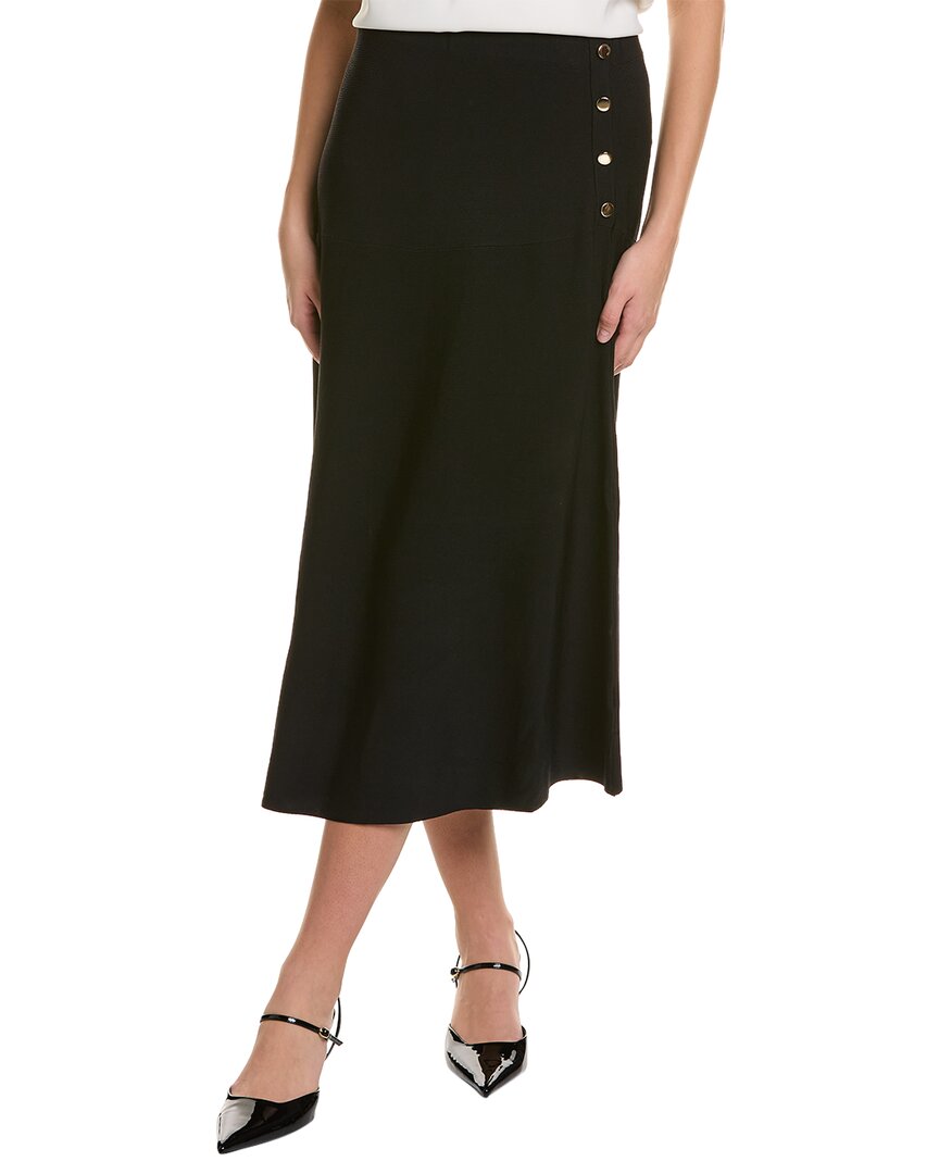 Shop Yal New York Button Detail Skirt In Black