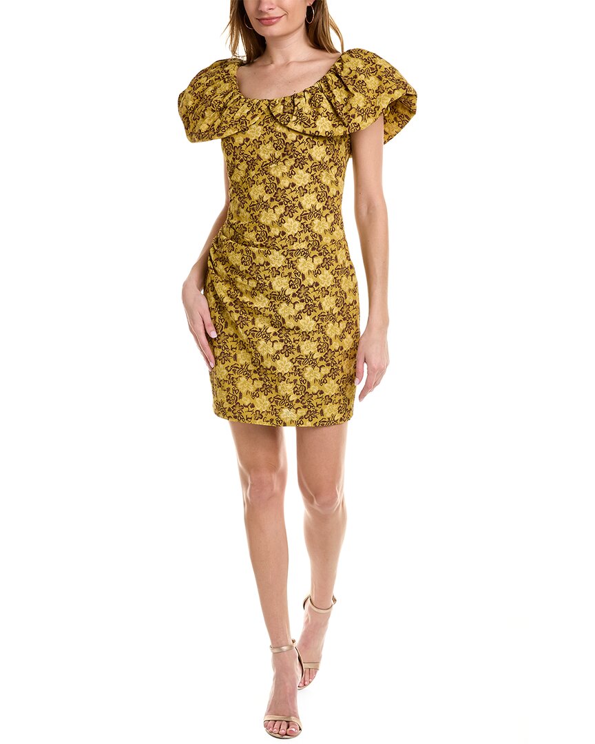 Shop Ted Baker Ondina Mini Dress In Yellow