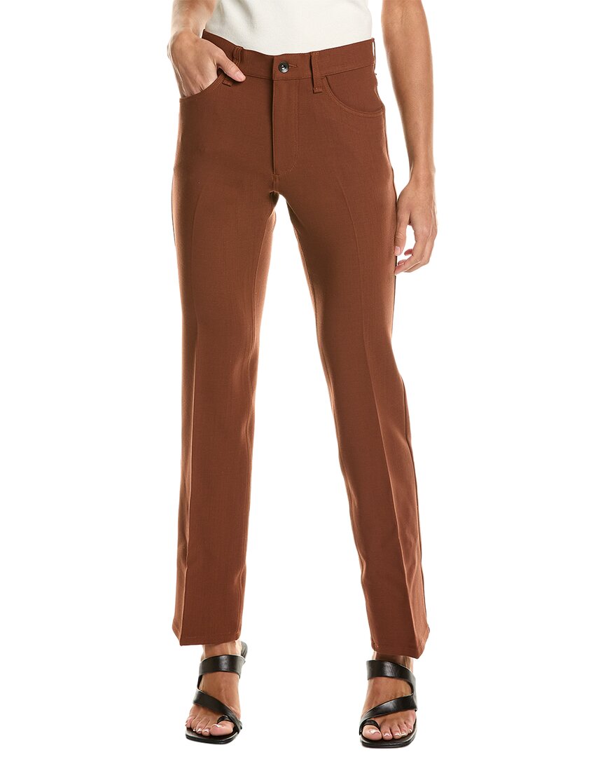 Shop Rag & Bone Jacey Wool-blend Pant In Brown