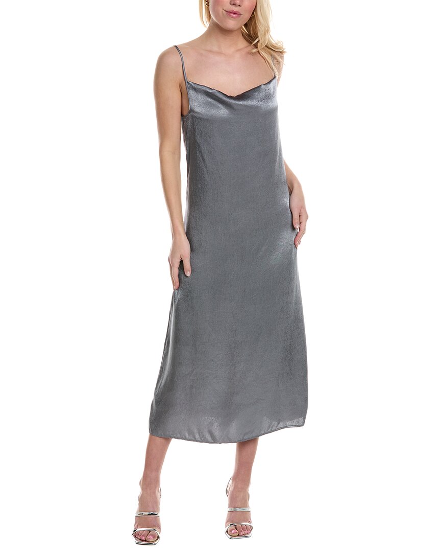 Max Mara Leisure Gaetana Slip Dress In Gray