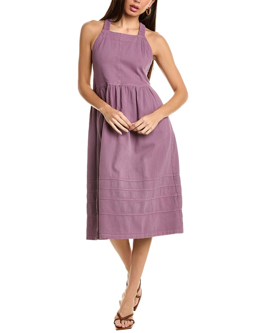 Shop Sea Ny Suri Stretch Canvas Slip Dress In Purple