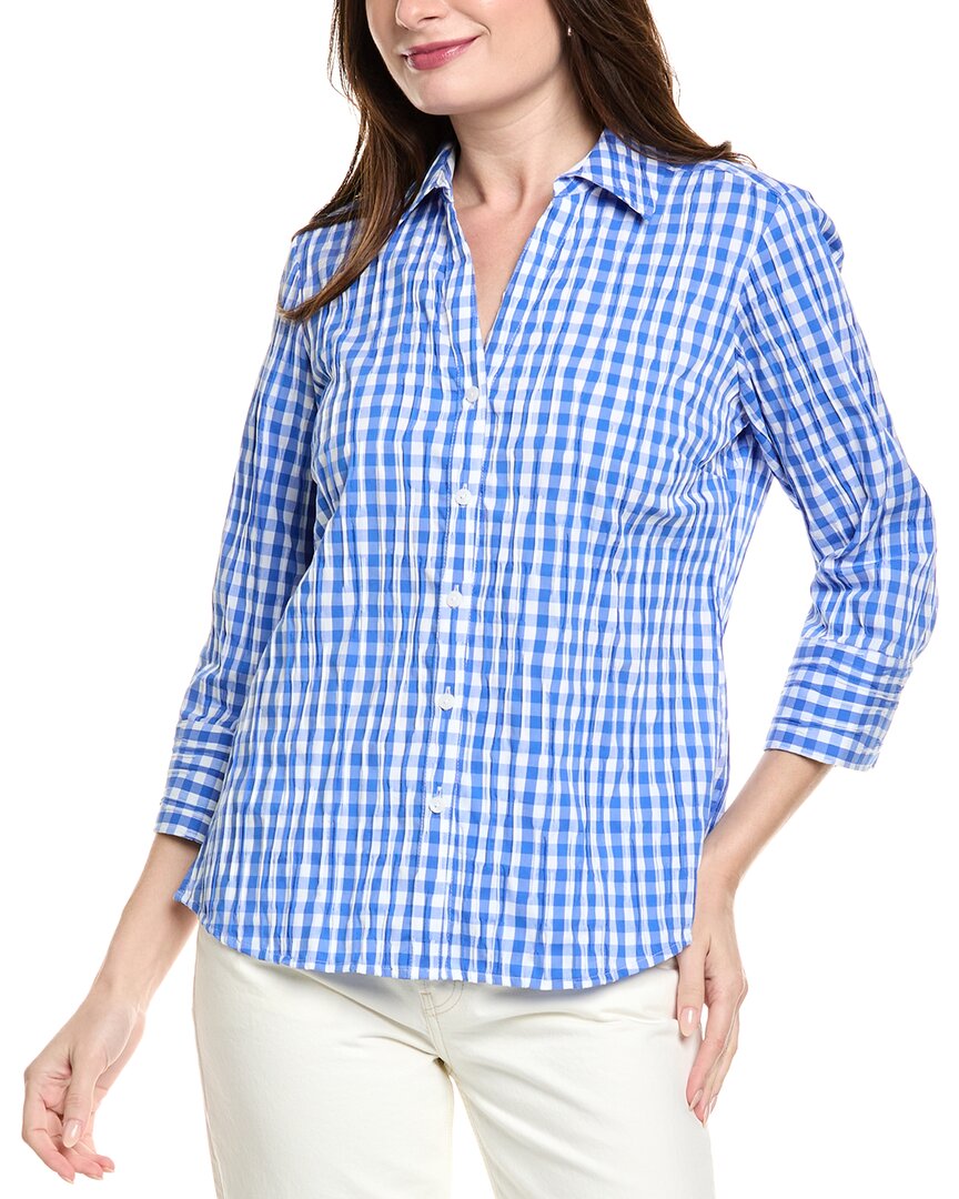 Foxcroft Mary Shirt In Blue