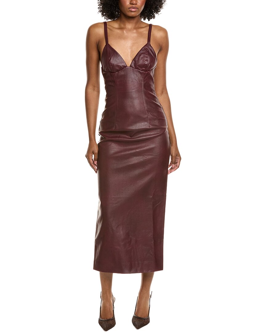 Bardot Estine Midi Dress In Burgundy