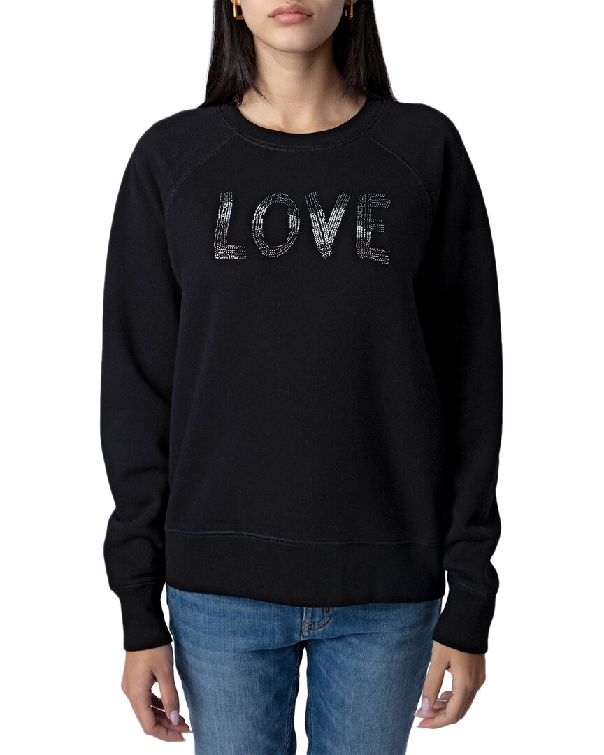 Zadig & Voltaire Love Embellished Cotton Sweatshirt