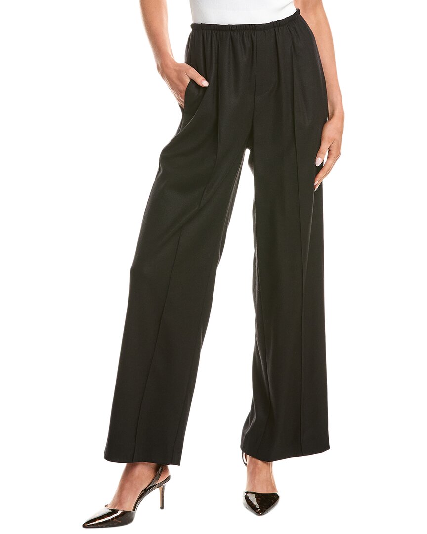 Vince Brushed Flannel Wool-blend Pant In Black