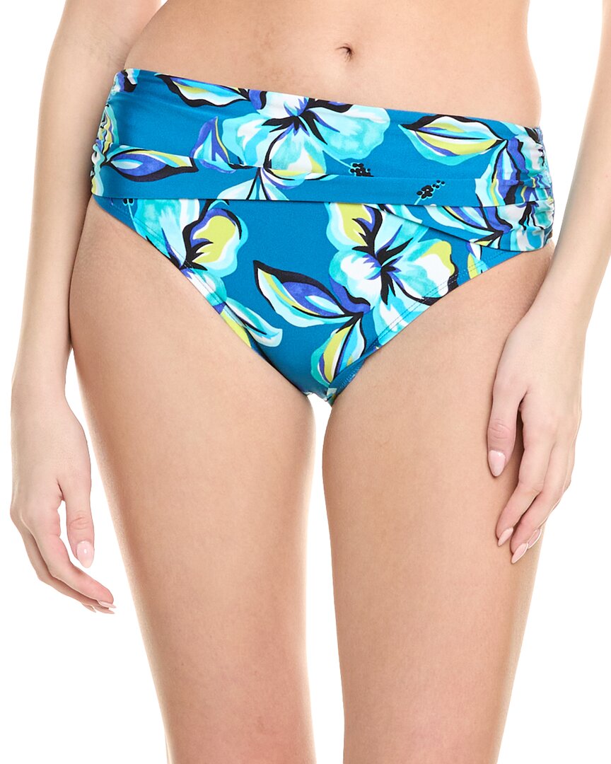 Shop La Blanca Mid-waist Overlap Sash Bikini Bottom