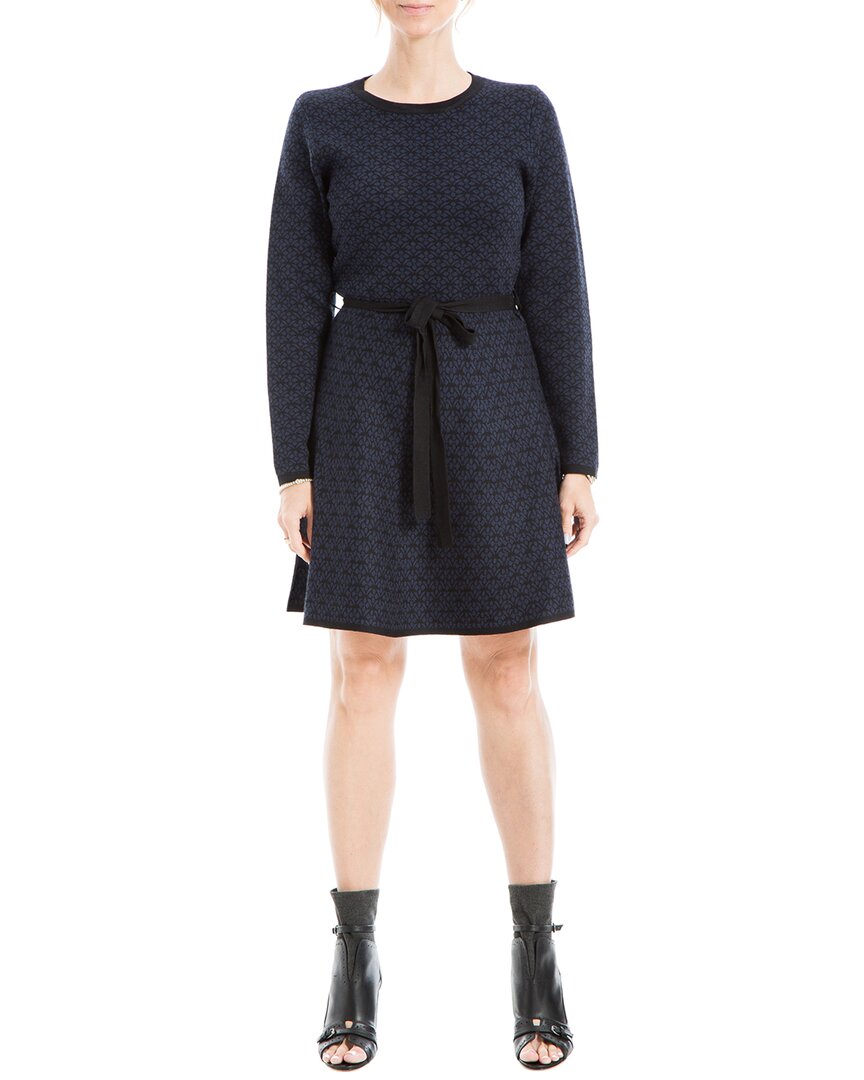 Max Studio Long Sleeve Fit & Flare Sweater Dress