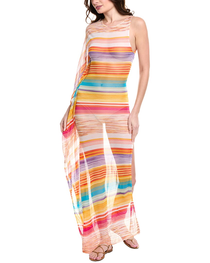 M Missoni Missoni Halter Maxi Dress In Pink