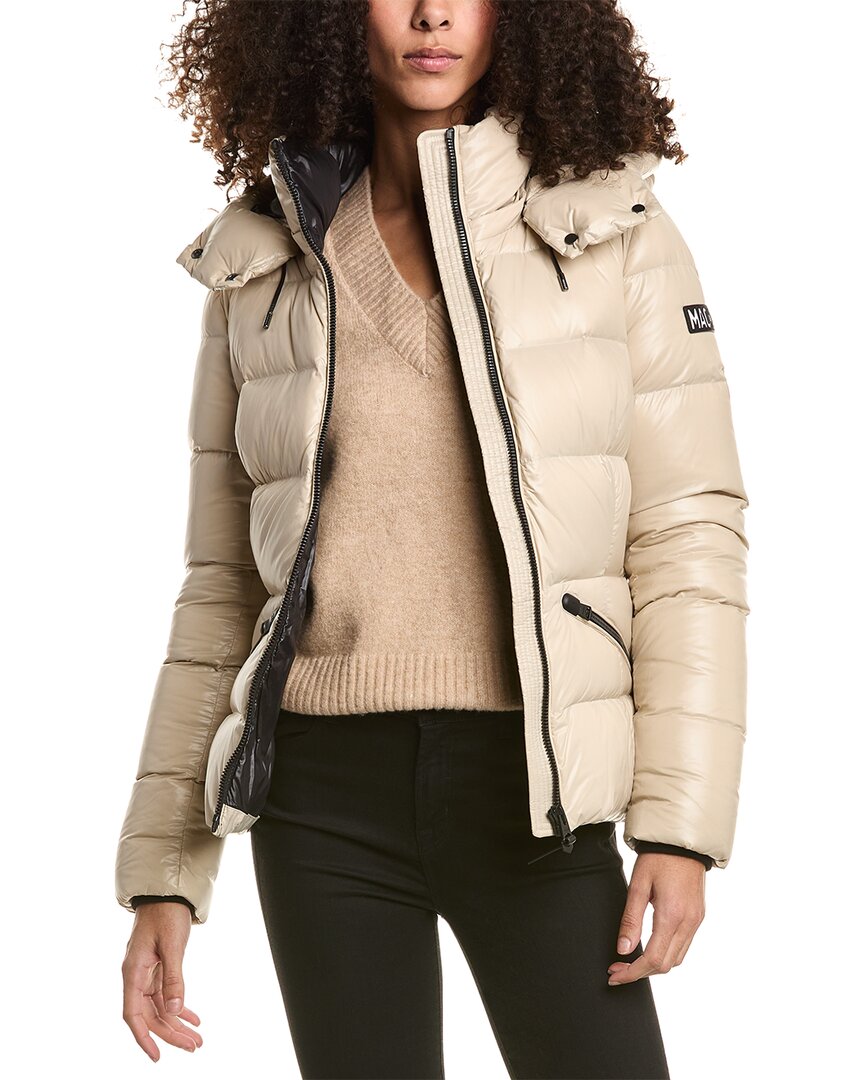 Mackage Madalyn Lustrous Light Down Jacket With Hood