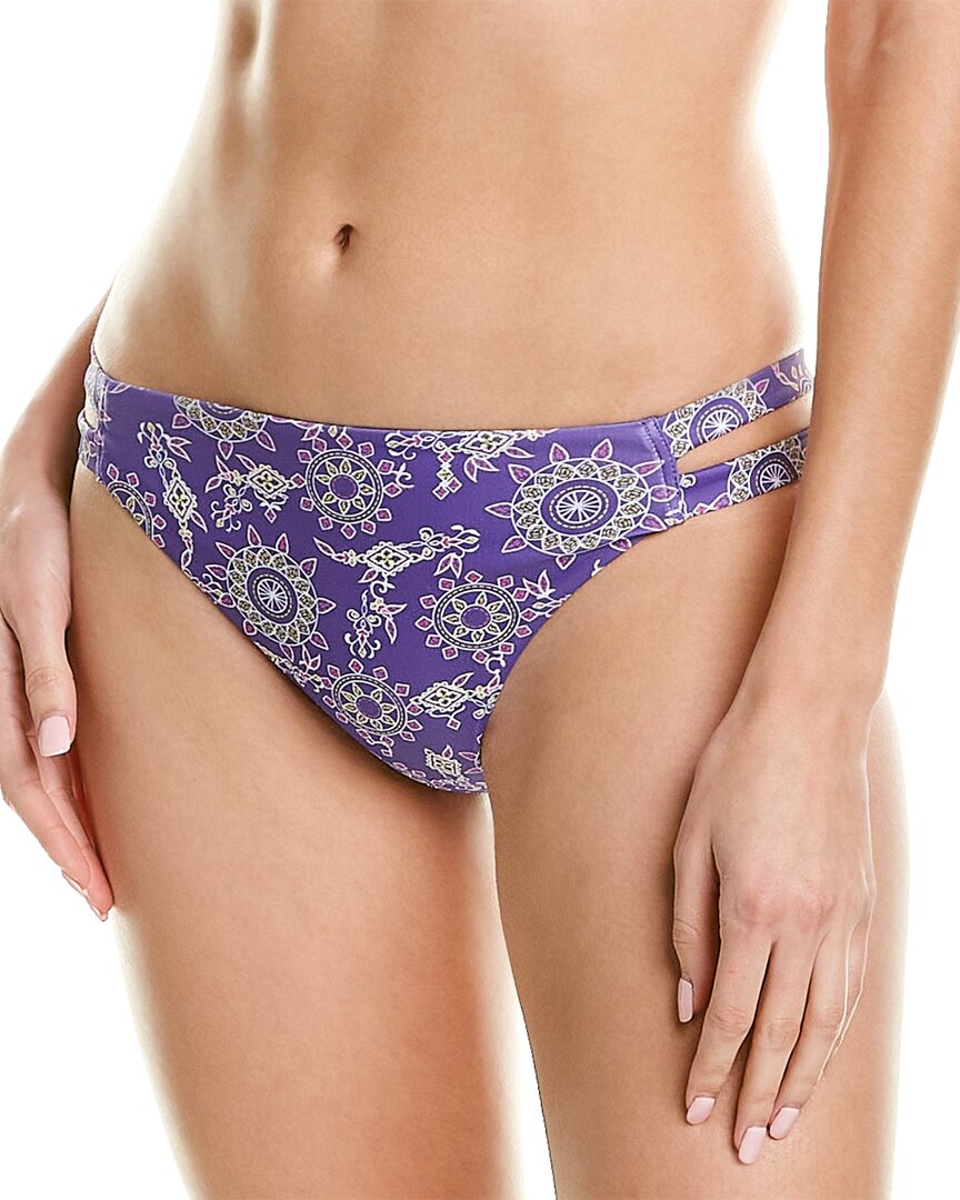 Shop Ramy Brook Dove Bikini Bottom In Purple