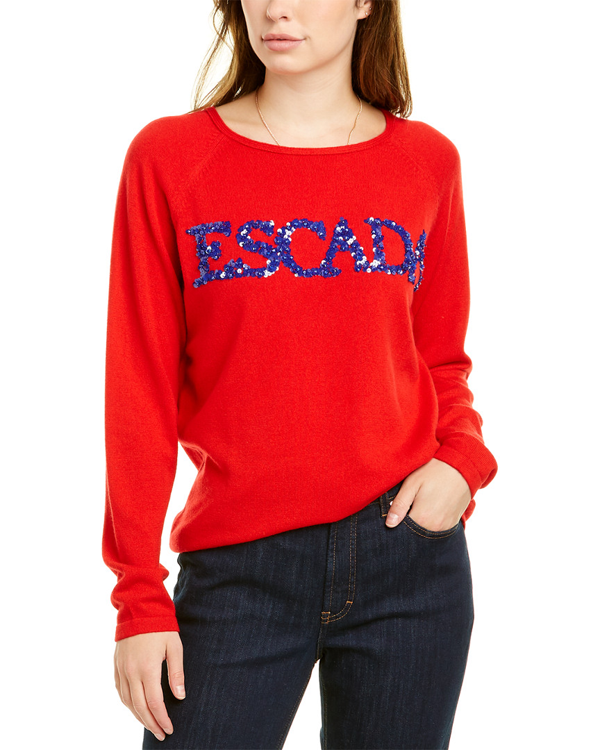 Escada Savi Wool & Cashmere-Blend Sweater Women's Red M | eBay
