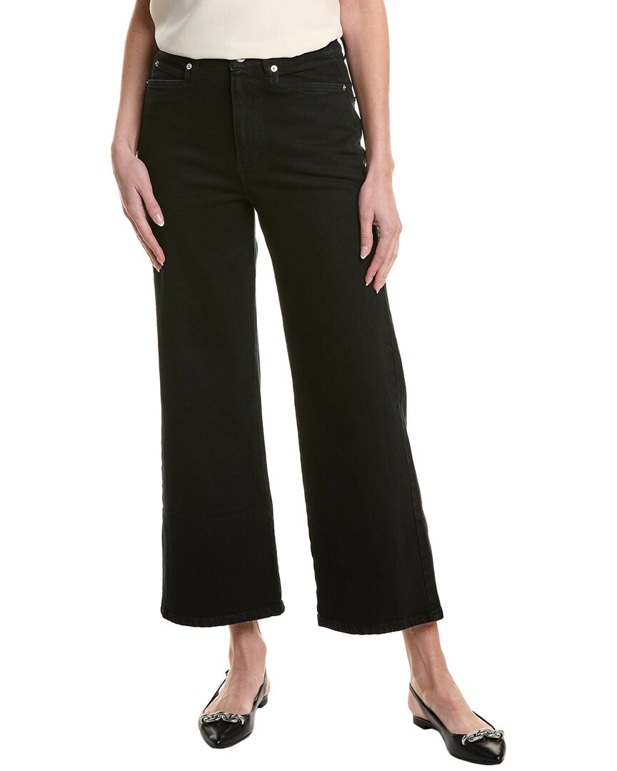 Proenza Schouler White Label Sadie Denim Wide Leg Pant In Black