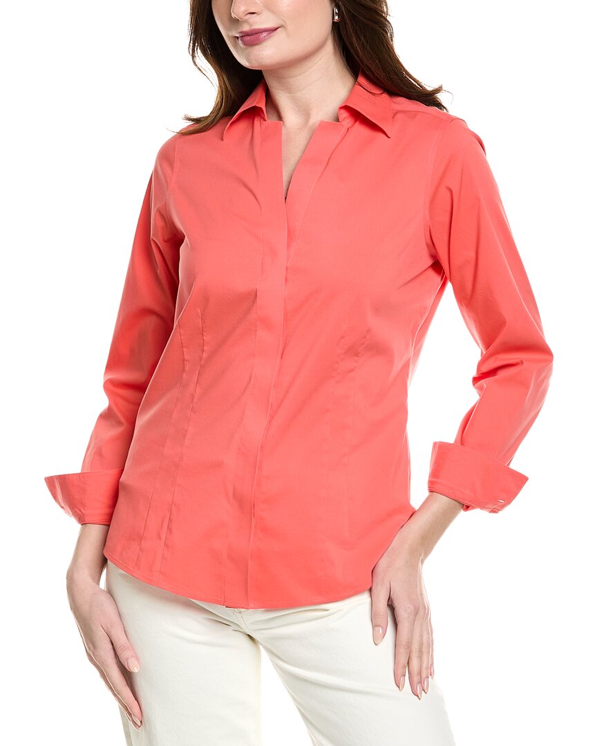 Foxcroft Taylor Stretch Shirt In Orange