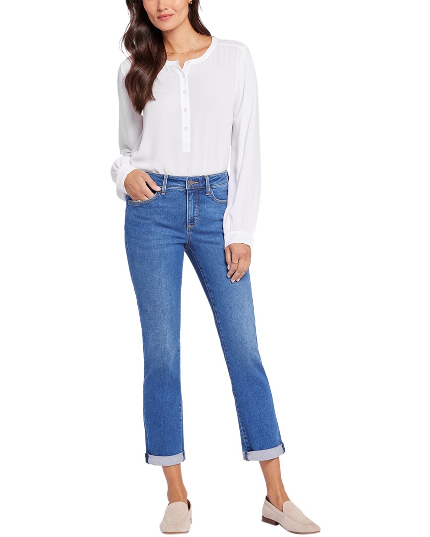 Nydj Plus Relaxed Rockford Ankle Square Jean In Blue