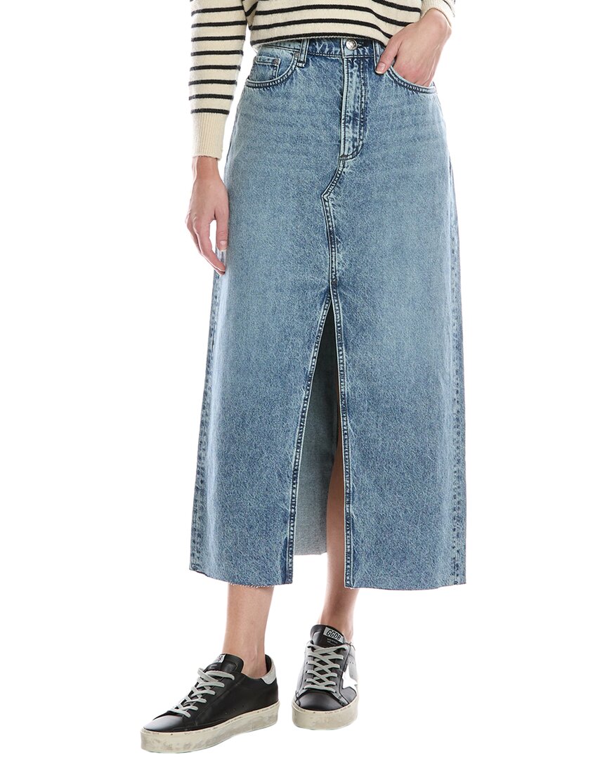 Rag & Bone Blue Clara Maxi Skirt In Blue
