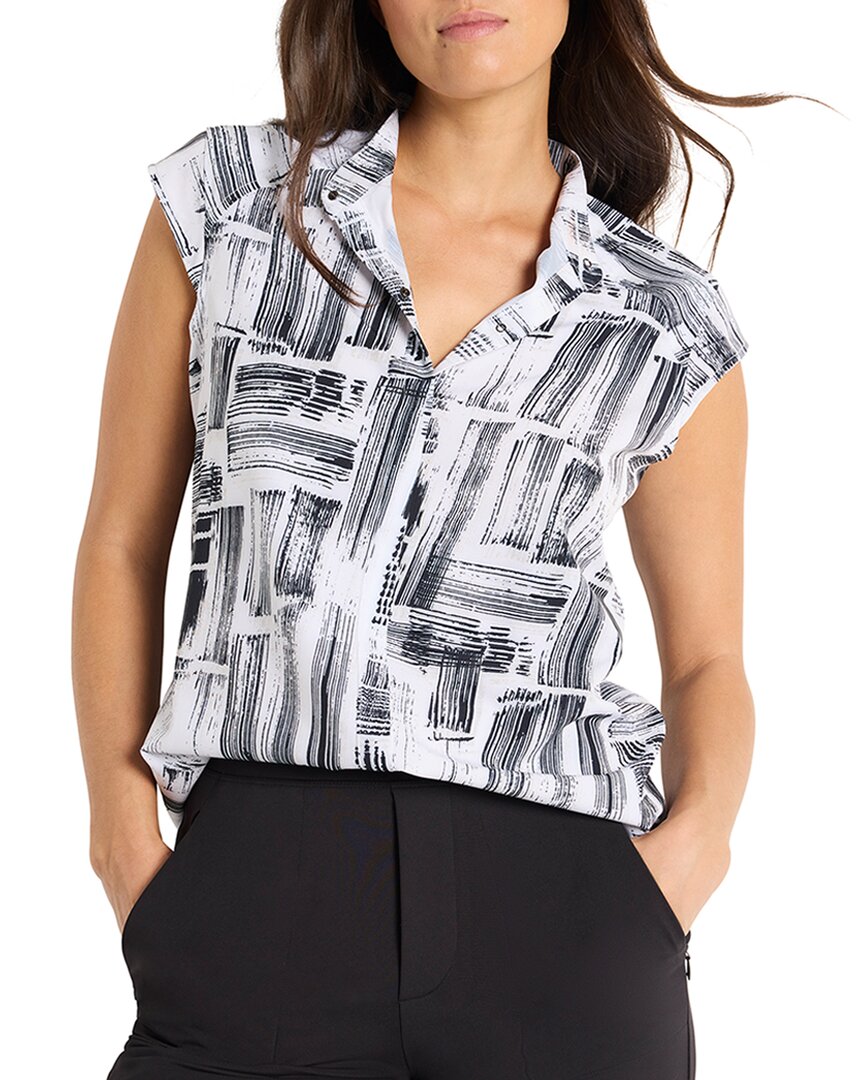 Nic + Zoe City Blocks Tech Stretch Snap Neck Tank