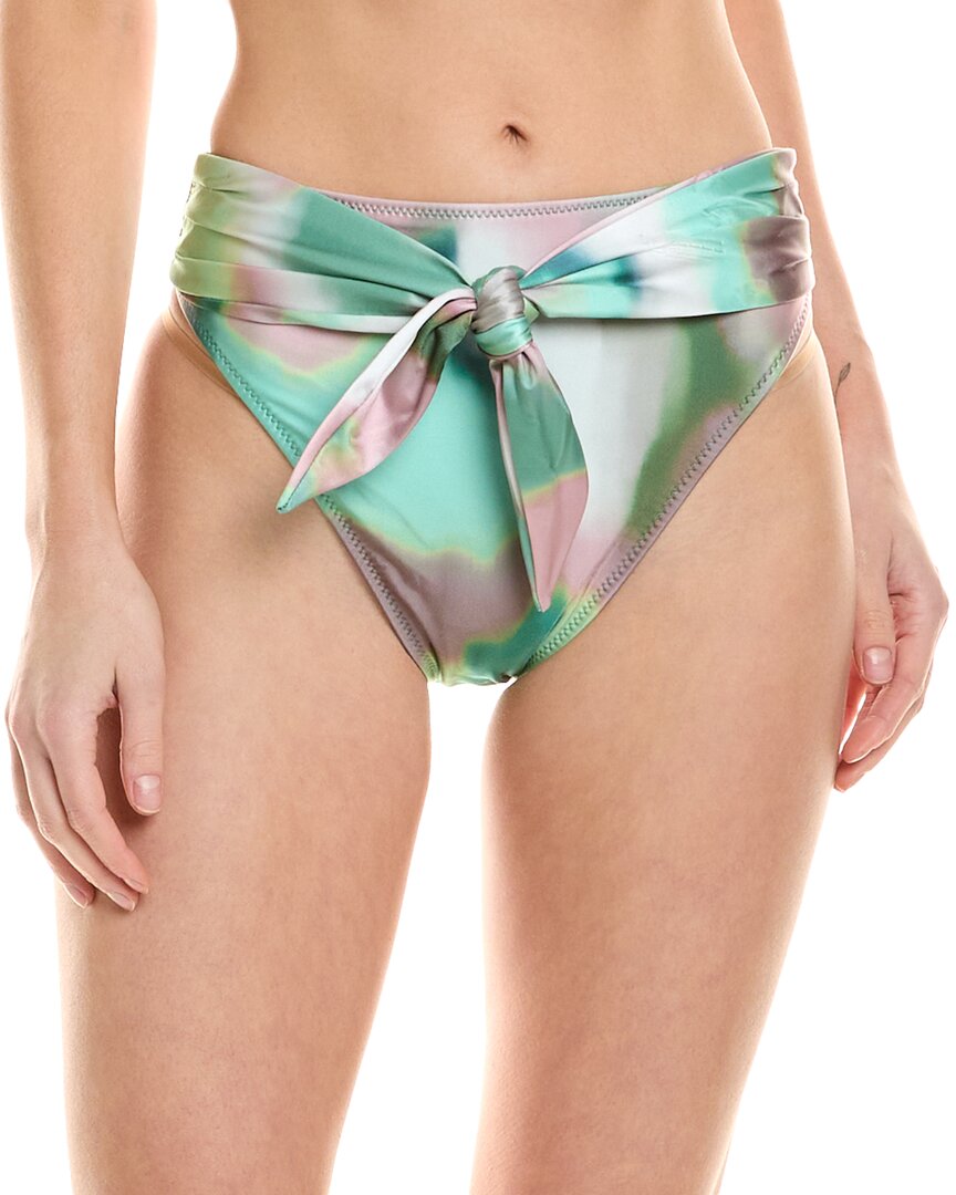 Montce Paula Tie-up Bikini Bottom In Green