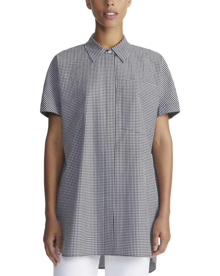 LAFAYETTE 148 LAFAYETTE 148 NEW YORK SHORT SLEEVE OVERSIZED SHIRT