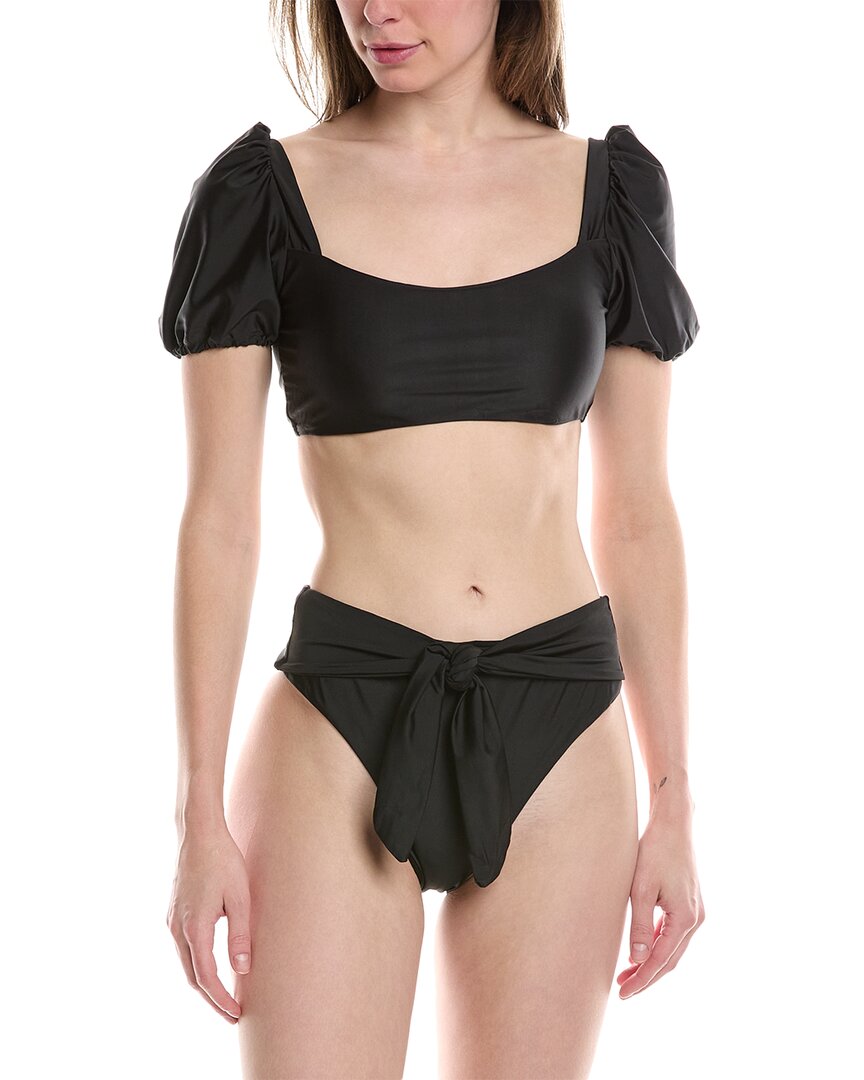 Vera Dolini 2pc Bikini Set In Black