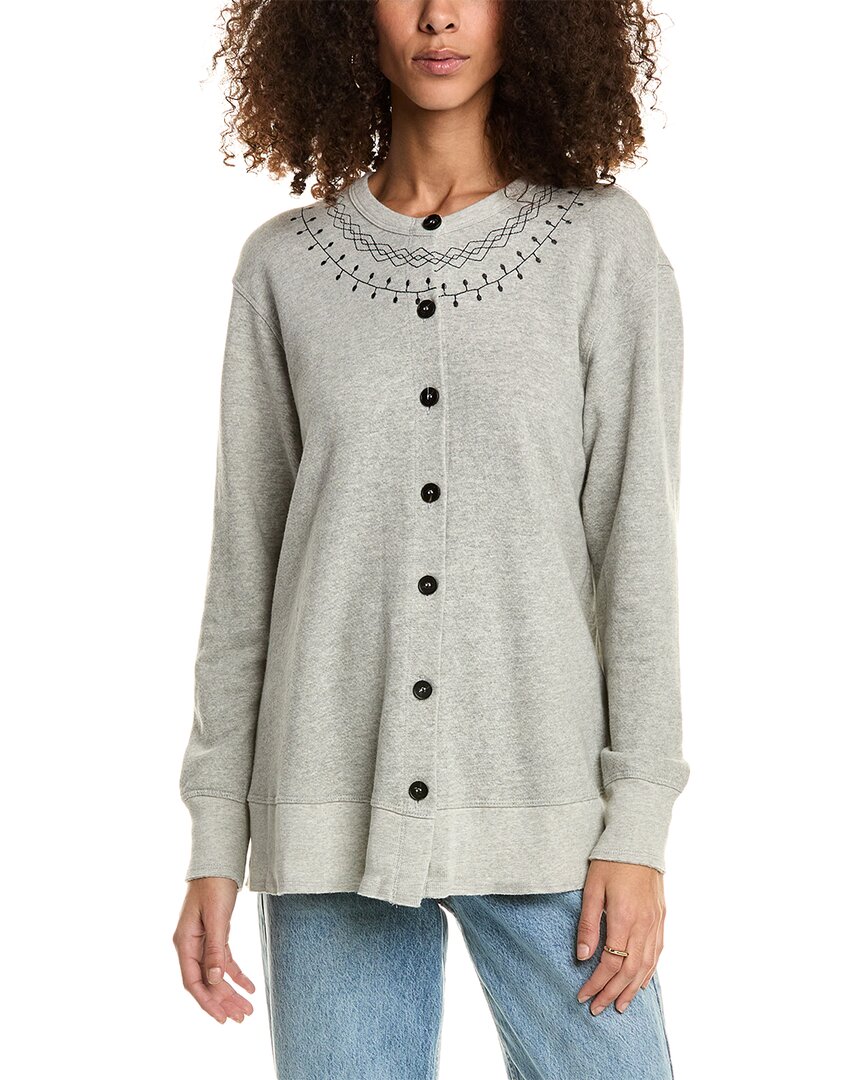 Wilt Embroidered Cardigan In Grey