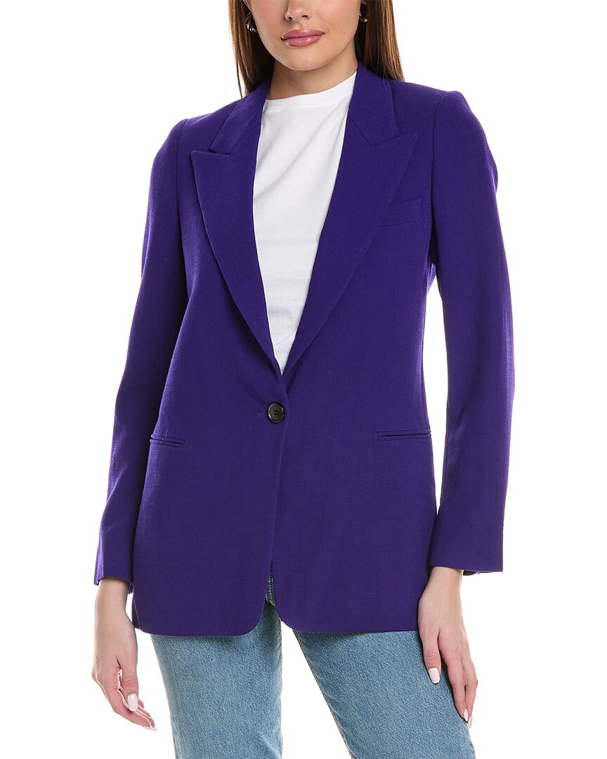 Reiss Blake Wool Blazer In Purple