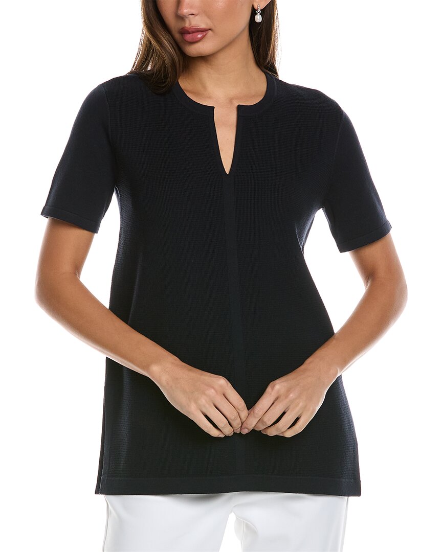 St John St. John Lightweight Top In Navy