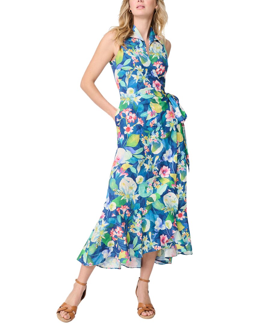 Shop J.mclaughlin Miramar Linen-blend Dress