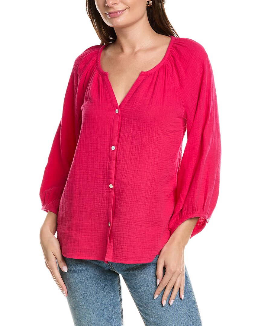 Shop Tommy Bahama Coral Isle Peasant Top In Pink