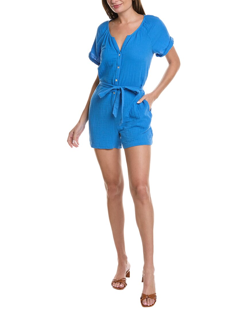 Shop Tommy Bahama Coral Isle Romper In Blue