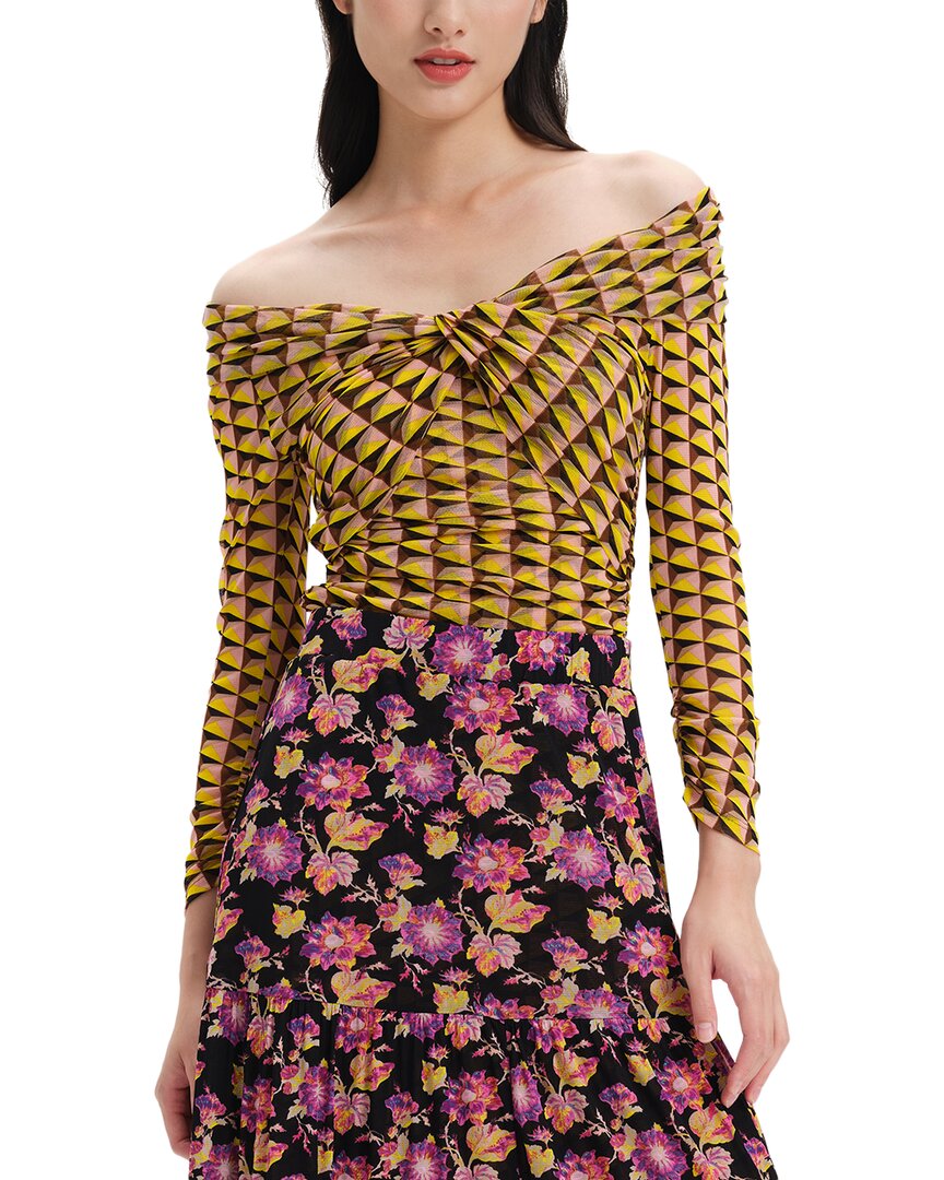 Diane Von Furstenberg Salem Bodysuit In Multi