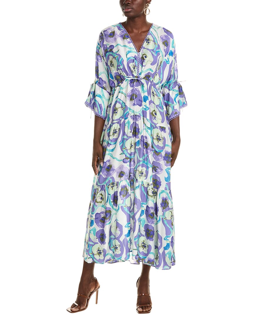 Diane Von Furstenberg Boris Silk-blend Midi Dress In Multi